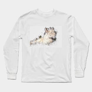 Lioness Lion Animal Wild Africa Safari Jungle Earth Long Sleeve T-Shirt